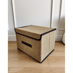 Box Penyimpanan Mainan Lipat - Coklat Besar