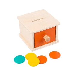 Mainan Edukasi Montessori Toys Coin Drawer