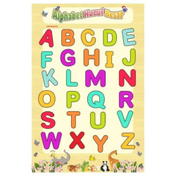 Poster Paud Huruf Besar Rainbow