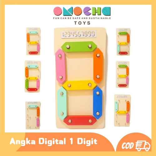 Angka Digital Rainbow