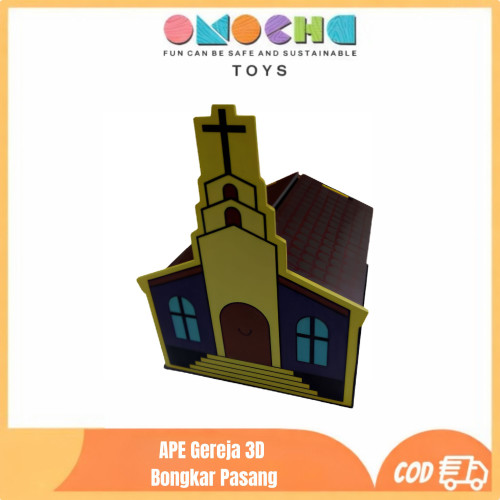 APE Gereja 3D Bongkar Pasang