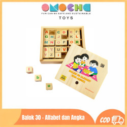 Balok 30 - Alfabet dan Angka