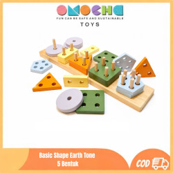 Basic Shape Earth Tone 5 Bentuk