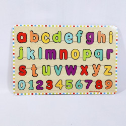 Puzzle Stiker Huruf Kecil dan Angka New