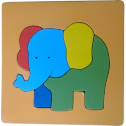 Puzzle Cat Bingkai Gajah