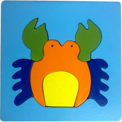 Puzzle Cat Bingkai Kepiting