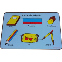 Puzzle Alat Sekolah