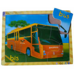 Puzzle Stiker Bus