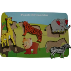 Puzzle Hewan Liar