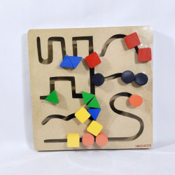 Maze Tombol Geometri