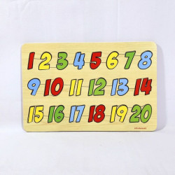 Puzzle Stiker Angka 1-20