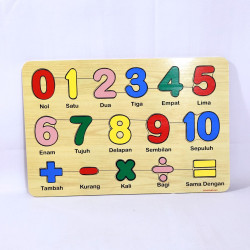 Puzzle Stiker Angka Simbol