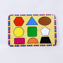 Puzzle Stiker Bentuk dan Warna