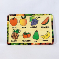 Puzzle Stiker Buah-Buahan