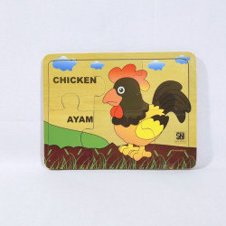 Puzzle Stiker Kecil Ayam