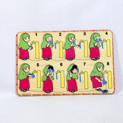 Puzzle Stiker Wudhu Perempuan