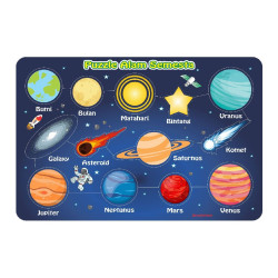 Puzzle Stiker Alam Semesta