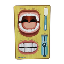 Puzzle Stiker Menggosok Gigi