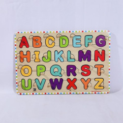 Puzzle Stiker Knop My ABC Huruf Besar