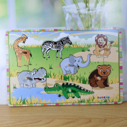 Puzzle Stiker Knop Hewan Liar