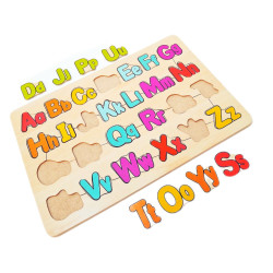 Puzzle Alfabet Huruf Besar Dan Kecil NEW Omochatoys