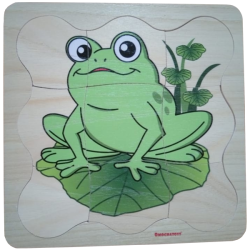 Puzzle Led UV - 4 Tingkat Metamorfosis Katak