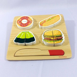 Cutting Food Burger
