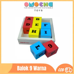 Balok 9 Warna - Angka Huruf