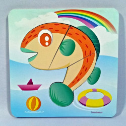 Puzzle Stiker Ikan L15