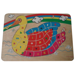 Puzzle Sablon Angka Angsa