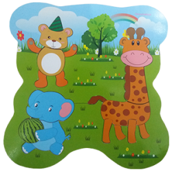 Puzzle Stiker Funny Animal